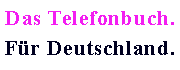 Das Telefonbuch